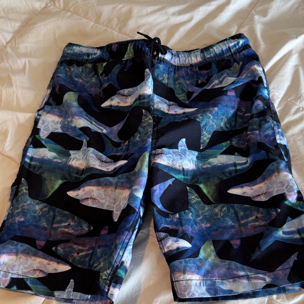 Boys Land’s End Shark Swim Trunks